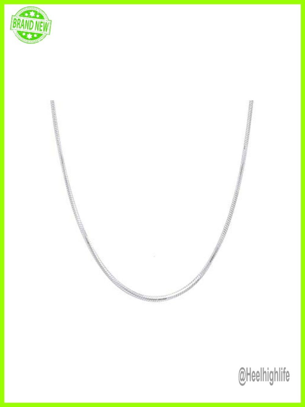 925 Sterling Silver Snake Chain Necklace 2mm 3mm 4mm 5mm Italian Jewelry